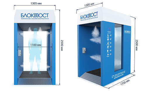 Кабина дезинфекции БЛОКПОСТ КДФ-03